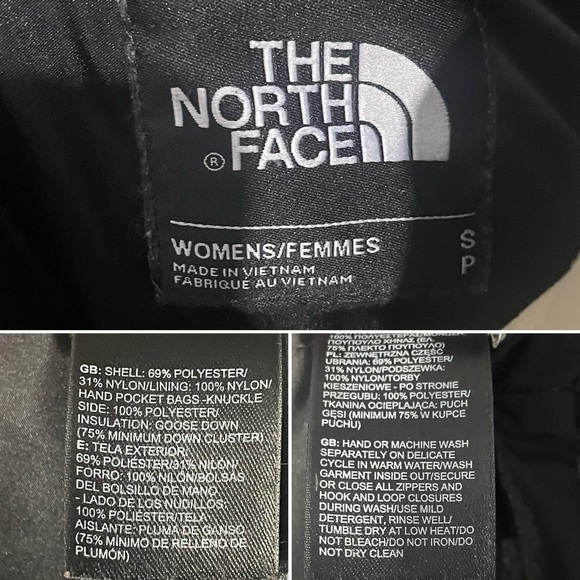 The North Face Miss Metro ll Long Jacket Women's S 550 Goose Down Puffer Zip Up - Picture 3 of 12